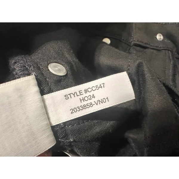 J.Crew 9"‎ High-Rise Slim Straight Jeans Black Denim RE-03-BLK Womens Size 27T - Image 10