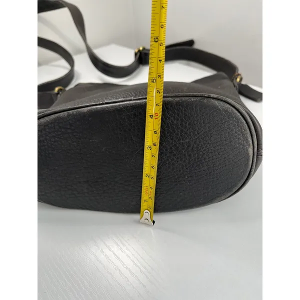 Vintage Coach Sonoma‎ Small Bucket Bag Espresso Pebbled Leather 4907 1995 - Image 3
