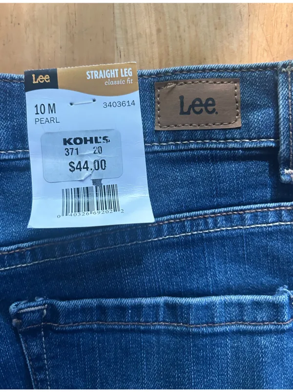 Lee Women's Straight Jeans Classic Fit Stretch Medium Wash 5-Pocket Mid-Rise 10m - Image 5