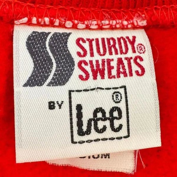 Vintage Sturdy Sweats by Lee Christmas Sweatshirt medium Santa ugly‎ sweater - Image 3