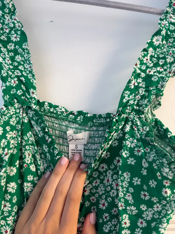 Green maxi floral dress - Image 4