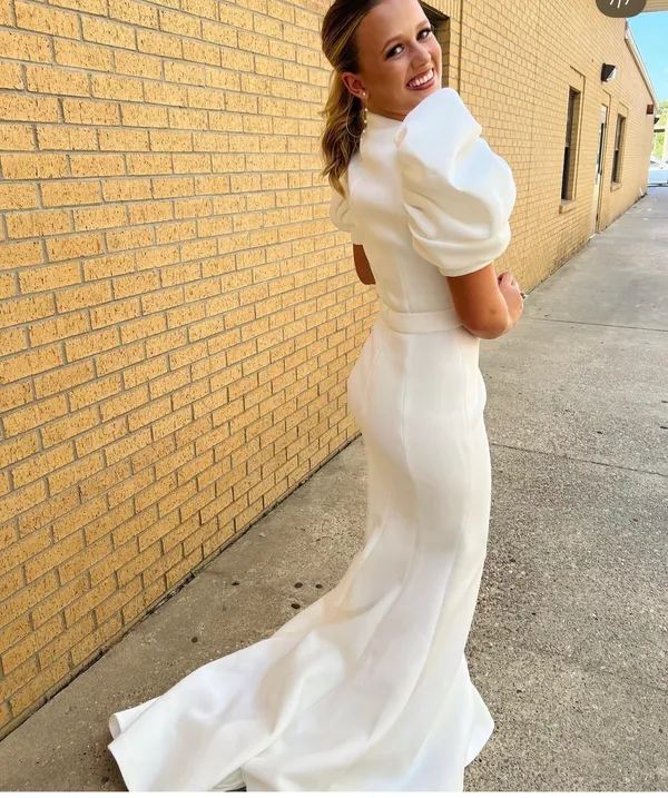 White Jovani Formal Dress Long - Image 5