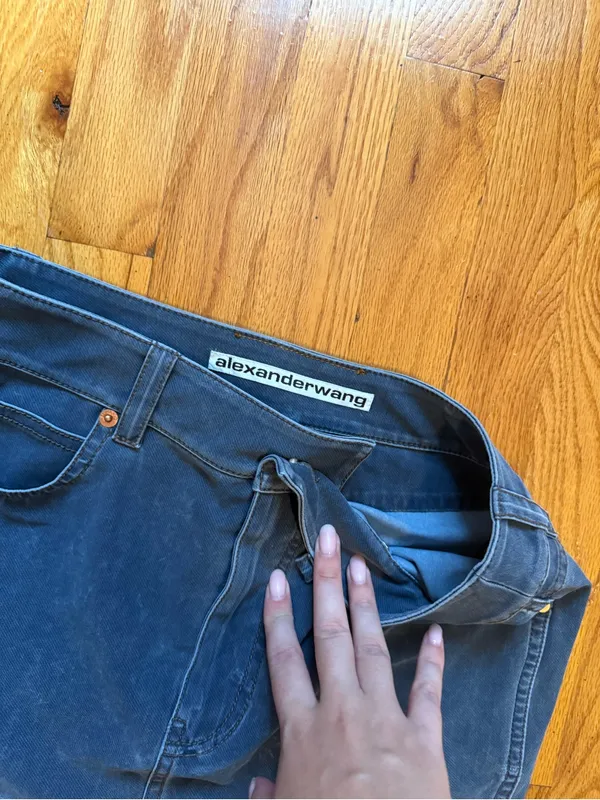 Alexander Wang Navy Denim Mini Skirt NWT - Image 2