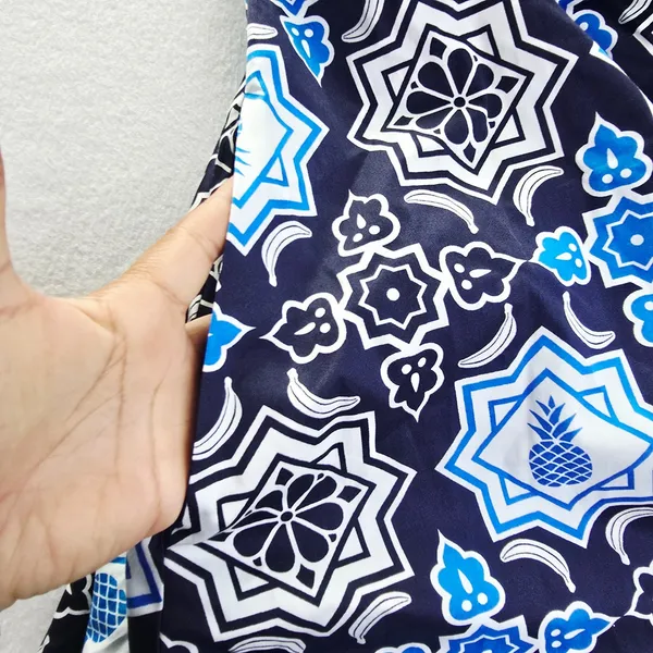 Hutch Anthropologie Blue White Tile Pineapple Print Romper Pockets XL‎ 1 - Image 10