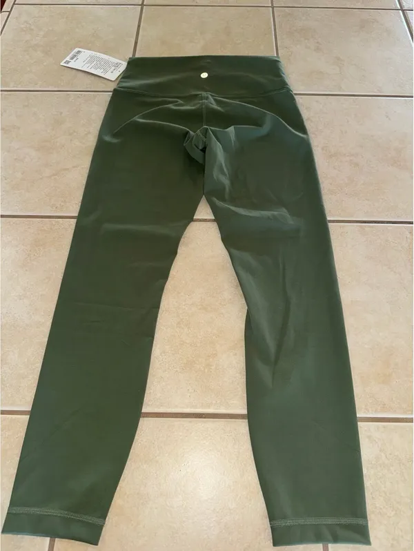 Lululemon Wunder Train High Rise 25” Green Twill Size 8 NWT - Image 3
