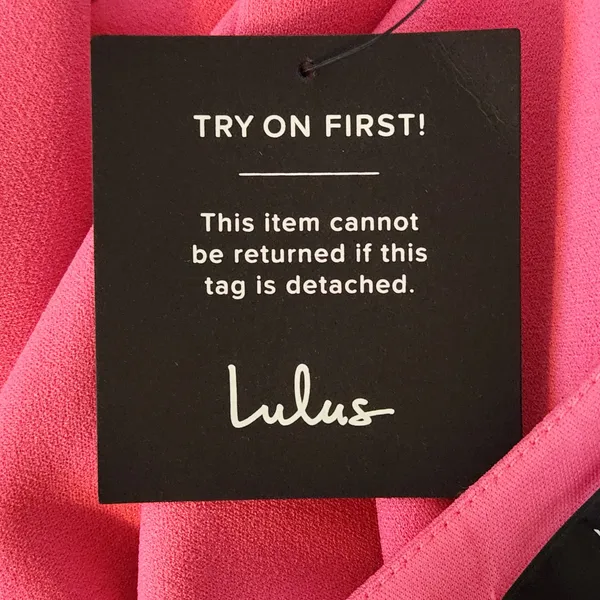 Lulus Pink One Shoulder Cocktail Dress NWT Size Medium Pink Wedding Guest Dress - Image 6