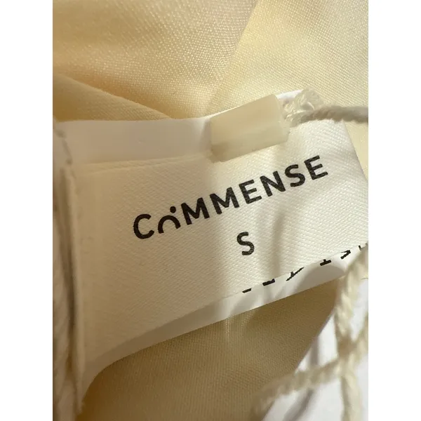 NEW Commense Cream Floral Ruched Sleeveless Cami Camsole Bodycon Tank Dress S - Image 4