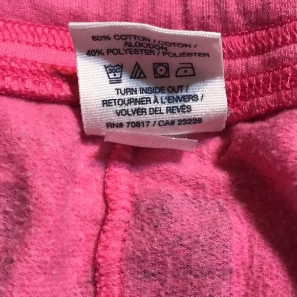 Victoria’s Secret PINK loungewear track style fleece micro shorts small y2k - Image 9