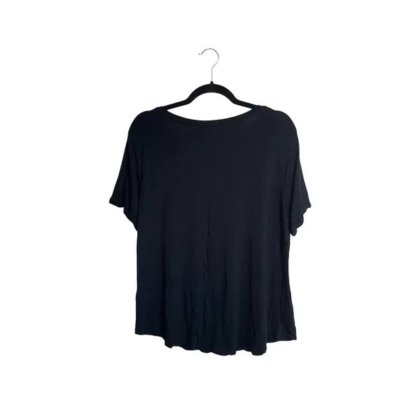 Maurices Hey Boo Halloween Ghost Graphic Tee Black V-neck Short Sleeve - Image 6