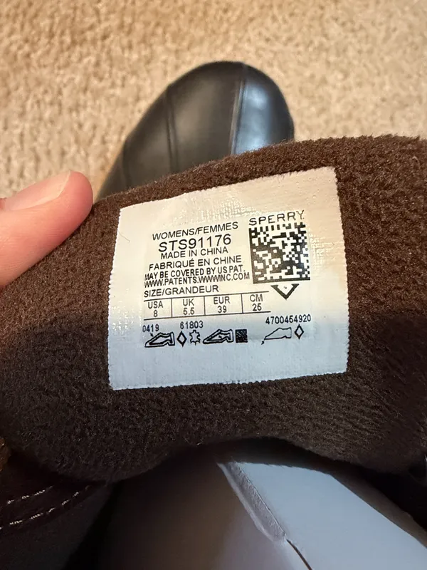 Leather brown and black sperry duck boots - Image 3