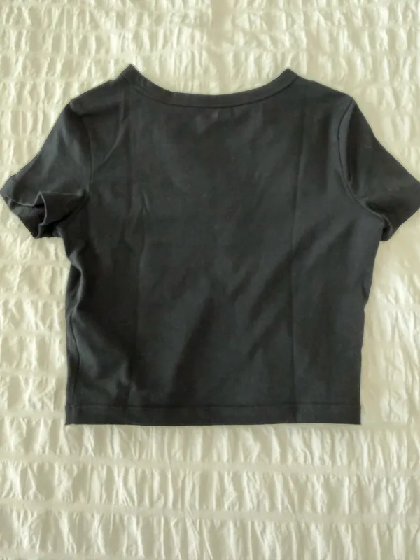 Target Black Cropped Tee - Image 3