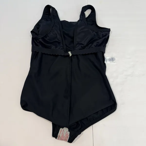 Lands End Black Tugless Low Leg Soft Cup One Piece Swimsuit Size 16W - Image 11