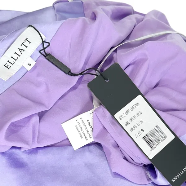 ELLIATT Cassini One Shoulder Dress, Lilac, Small - Image 13