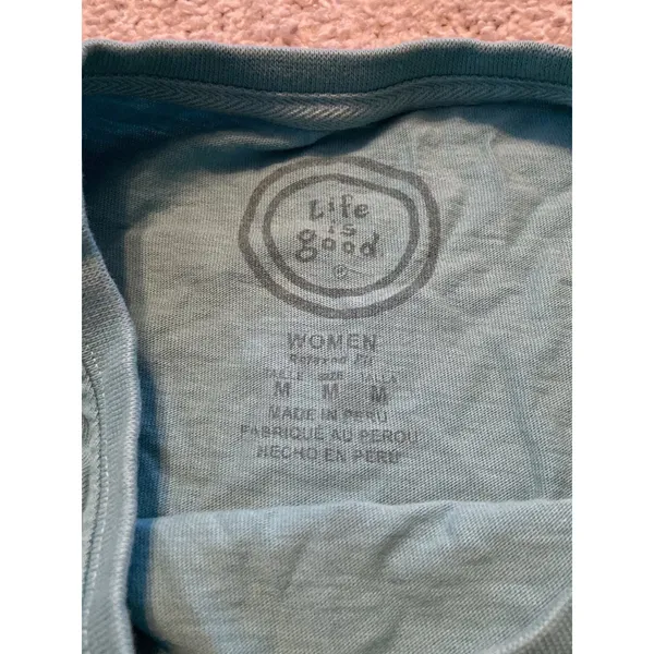 Life is‎ good blue long sleeve Christmas puppy medium - Image 2