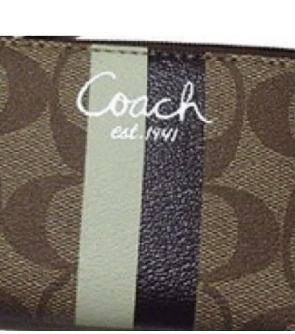 Coach VINTAGE Signature Heritage Stripe Mini Skinny ID Case - Image 5
