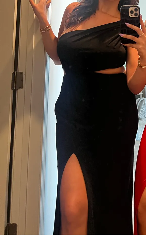Mac Duggal Black formal maxi dress - Image 3