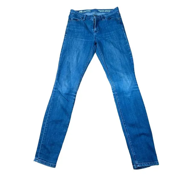 Madewell Skinny Skinny High Rise‎ Blue Denim Jeans Classic Fit Everyday Wear - Image 3