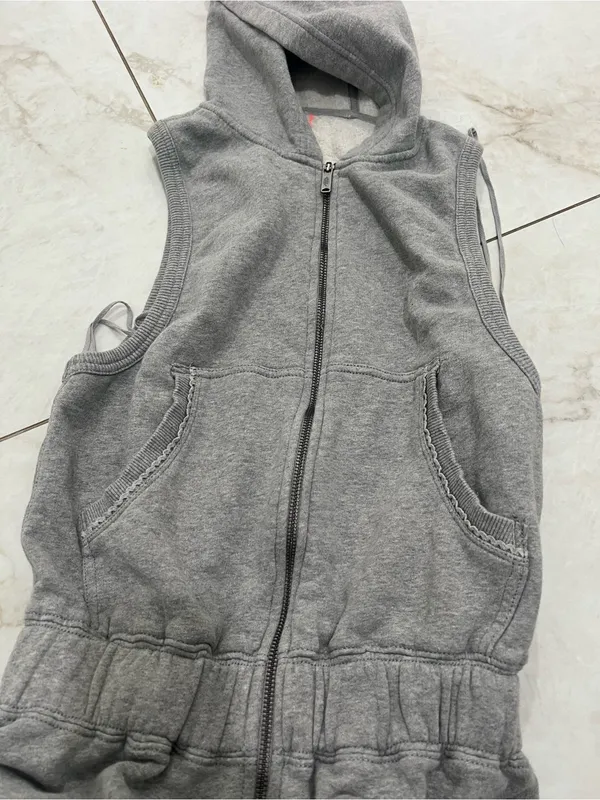 Free People FP Movement Gray Set Go Onesie Size XS - Image 5