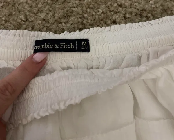Abercrombie White Skater Skirt - Image 3