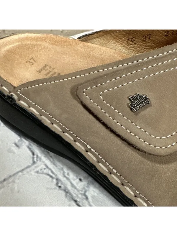 Finn Comfort Jamaika Jamaica Tan Double Strap Slip On Wedge Sandals Womens 37 /7 - Image 12