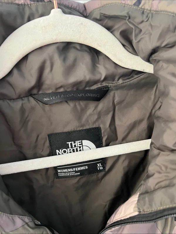 The North Face Gotham II Hooded Down Puffer Jacket Camo Army Green - Women's XL - Image 5