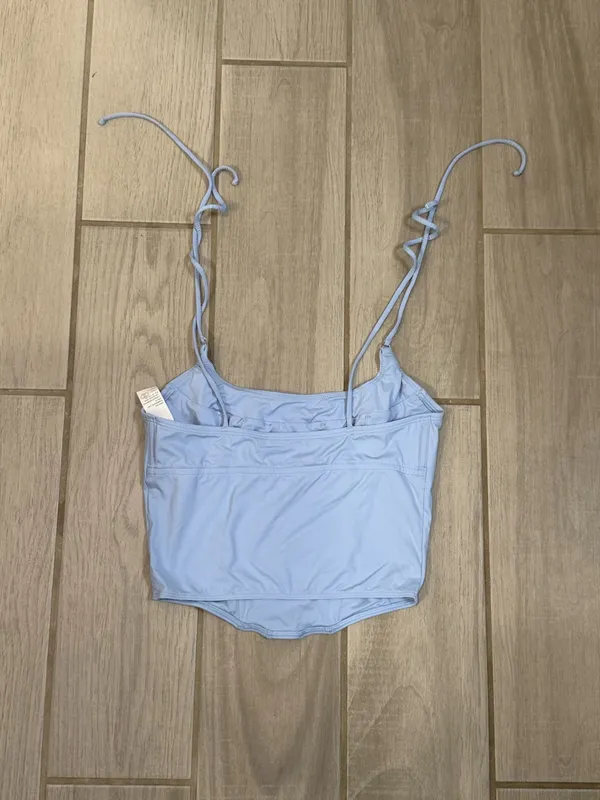 Gilly Hicks Light Blue croset Cami Tank size M - Image 4