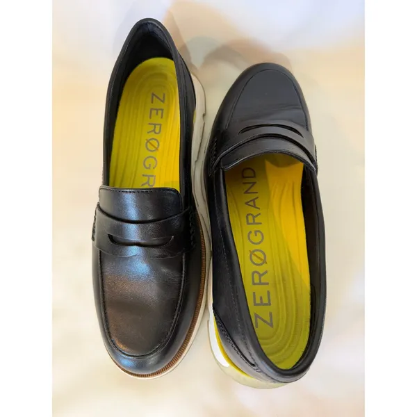 Cole Haan 4.ZER0GRAND Black Leather Penny Loafers Shoes Women Sz 7 EUC - Image 5