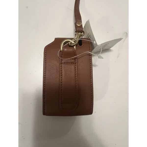 Vintage Tan Leather Coach Flip Phone Belt Carry Case Wristlet NWT - Image 8