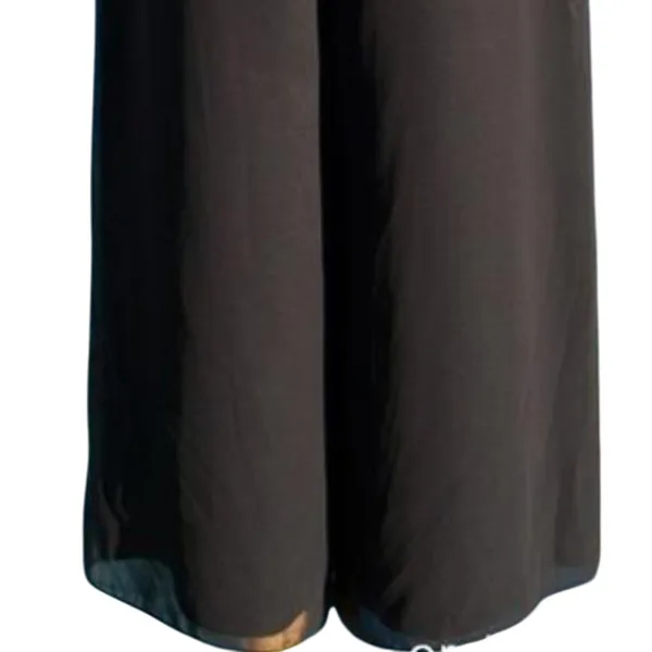 Cache Black Wide Leg Lined Self Belt Crop Pant Gaucho New $128 NWT Flat Front - Image 5