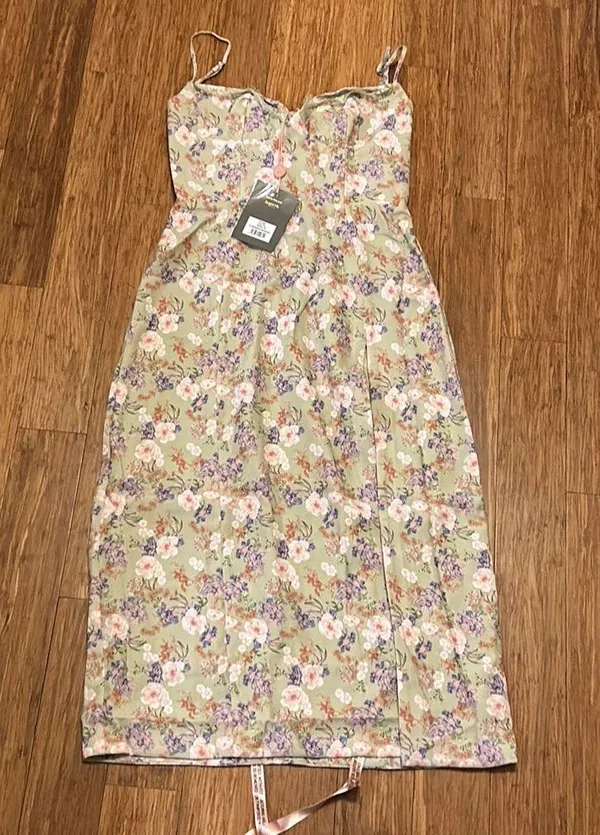 House Of CB Charlotte Peony Print Midi Sundress size M - Image 5
