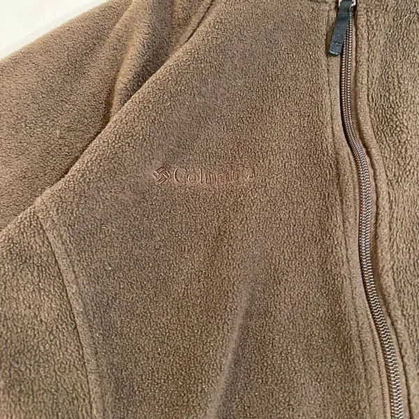 Columbia Brown Zip-Up Fleece Jacket Women’s Medium Outdoor Essential - Image 4