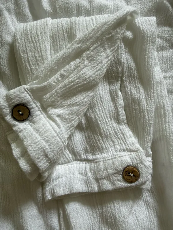 White Button Down Blouse - Image 6