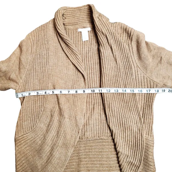 H&M Brown Open Front‎ Knit Cardigan - Image 4