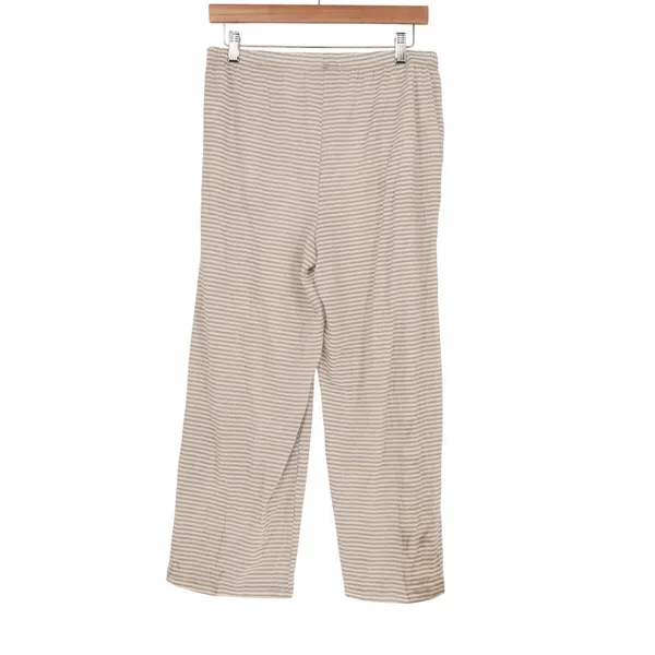 Charter Club Intimates Pajama Set Womens S Gray White Striped Cotton Sleepwear - Image 7