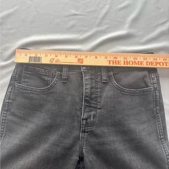 Madewell Roadtripper‎ Stovepipe Jeans Faded Black Straight Leg 26P Petite - Image 6