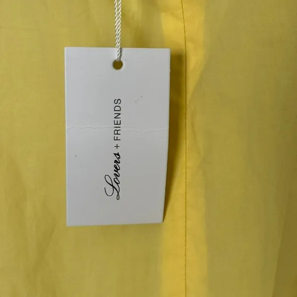 Lovers + Friends Raleigh Mini Dress Sz XL Yellow Soft Girl‎ Preppy Coquette - Image 7