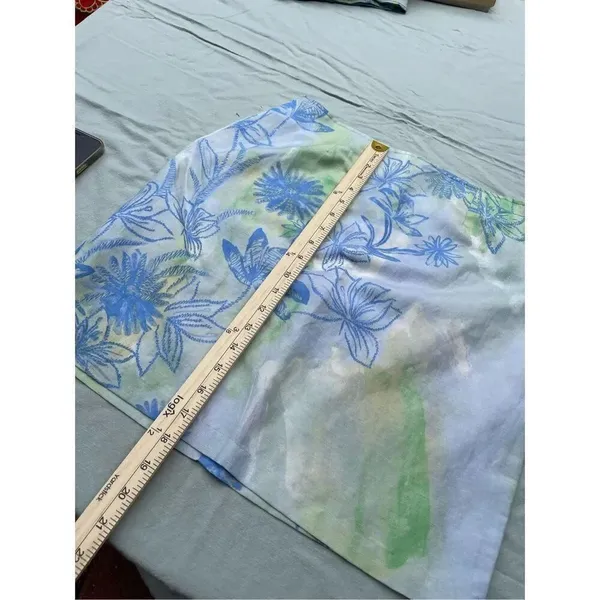 Tsunami size 8 silk linen tropical print skirt. Beach resort cruise ship. - Image 4