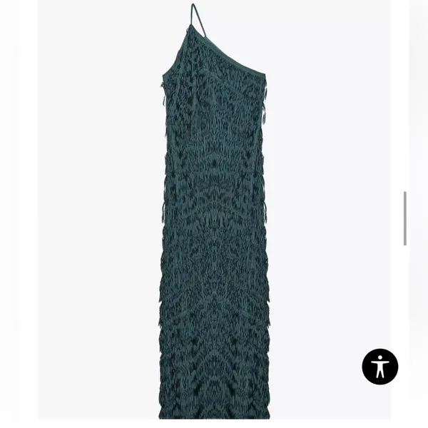 Zara - FRINGE MIDI DRESS - Image 3