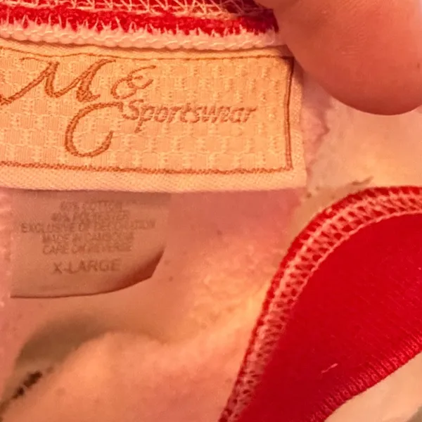 Vintage M & C Sportswear Christmas Red Bird Shirt - Image 5