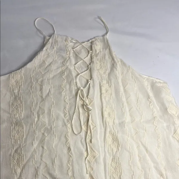 Dainty Hooligan Ivory Textured Mini Dress - Image 5