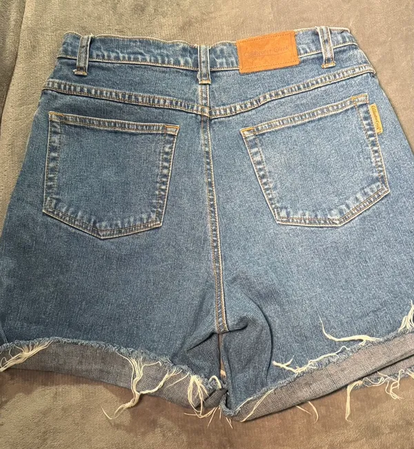 Coldwater Creek High-Rise Cut Off Denim Shorts Raw Hem Blue Size 4 - Image 5