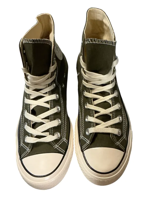 Cobaggio Jack Baggio Canvas High Top Sneakers Olive Green - Unisex Size EU 40 / US Men's 7 (Women's 9) - NWOT - Image 3