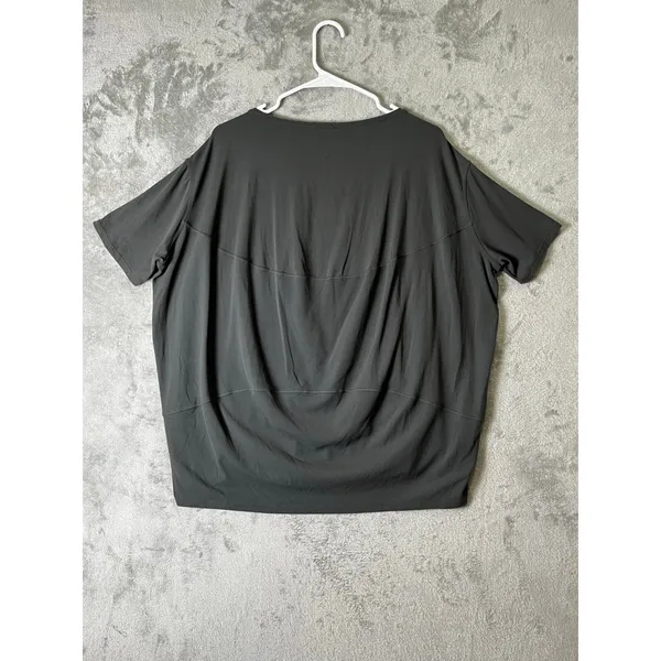 Lululemon Back In Action Short Sleeve T-Shirt Nulu Graphite Grey 14 Athleisure - Image 3