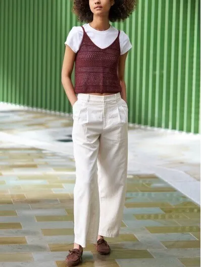 Uniqlo Crochet Knitted Camisole NWT Brown XL - Image 2