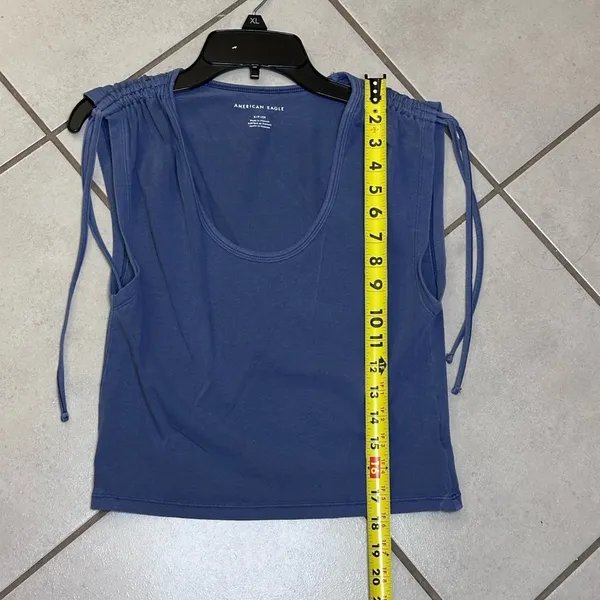 American‎ Eagle Women Blue Crop top size small - Image 7