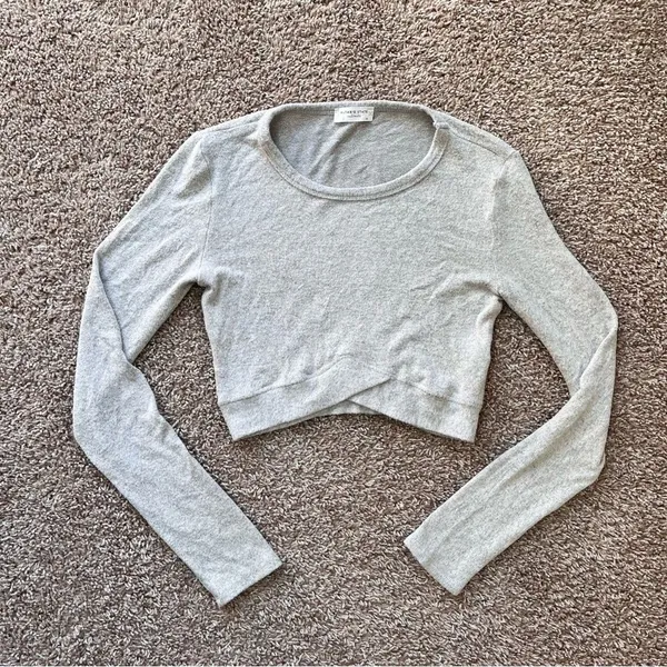 Altar’d State Cropped Long Sleeve Shirt - Image 2