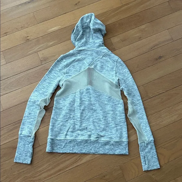 Free People Movement Markie Quarter Zip Hoodie Size M Heathered Gray - Image 4