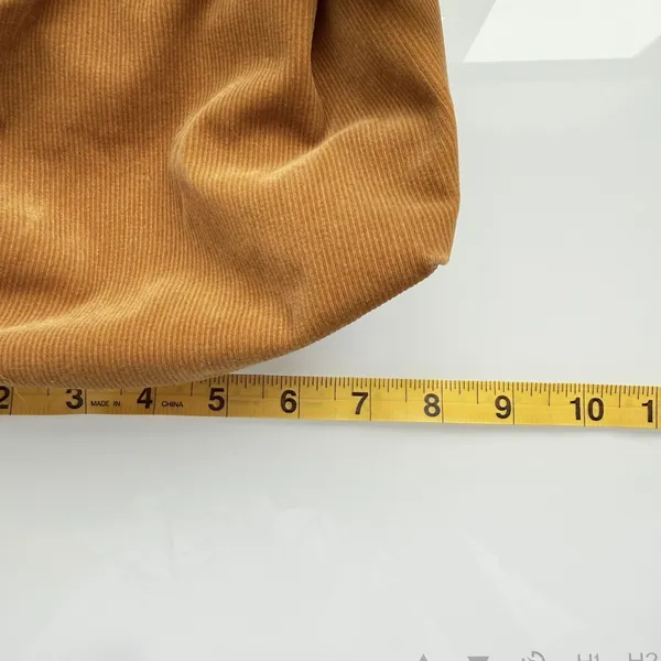 Merit Tan Corduroy Knot Wristlet‎ Bag Minimalist Earthy Boho Handbag - Image 8