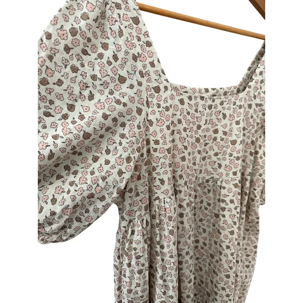 Rylee & Cru Neutrals Superbloom Greta Linen-Blend Babydoll Dress Size Large‎ - Image 6