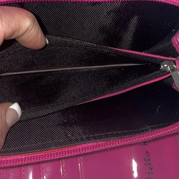 Hello Kitty Vintage Y2K 2009 Loungefly‎ Wallet Pink Patent Leather Collectible - Image 15
